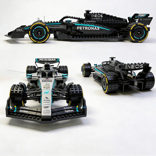 Rastar 2509PCS 1:8 Technik F1 Mercedes Racing Formula Building Blocks Model MOC Car Bricks Toy
