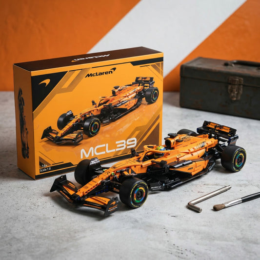 Rastar 2509PCS 1:8 Technik F1 McLaren Racing Formula Building Blocks Model MOC Car Bricks Toy