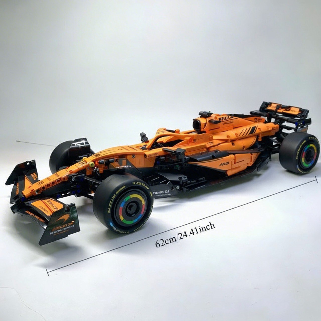 Rastar 2509PCS 1:8 Technik F1 McLaren Racing Formula Building Blocks Model MOC Car Bricks Toy